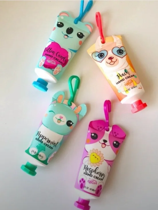 WISH-Animal Hand Creams - (Raspberry, Peppermint, Peach, Cotton Candy) - Picture 1 of 5